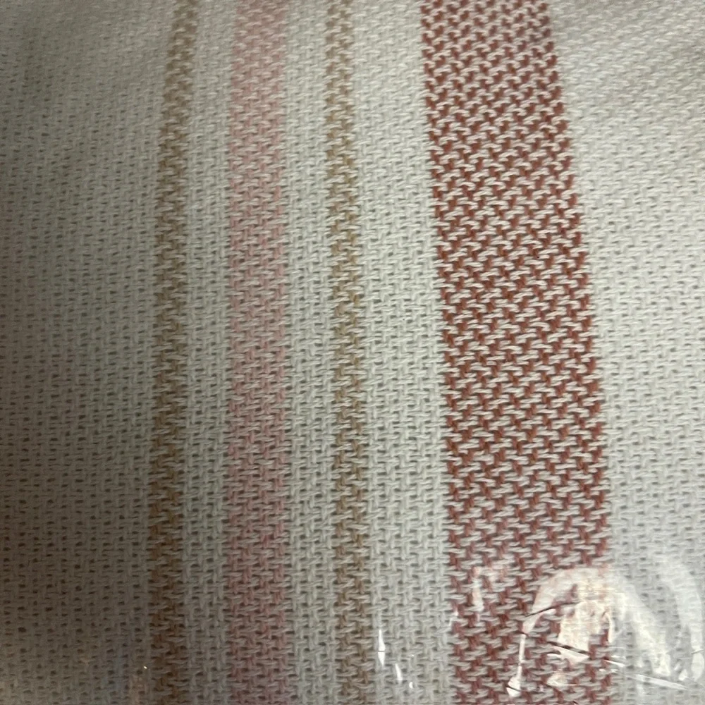 Target Blush and Cream Striped Pillow